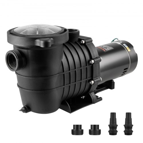 VEVOR Above Ground Pool Pump, 1HP, 80 GPM Max. Flow Single Speed Swimming Pool Pump, 110V/240V 3450RPM 34.4ft Max. Head Pool Pump with Filter Basket, for Above Ground Pools Hot Tubs Spas,Tested to UL Standards