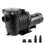 VEVOR Above Ground Pool Pump, 1HP, 80 GPM Max. Flow Single Speed Swimming Pool Pump, 110V/240V 3450RPM 34.4ft Max. Head Pool Pump with Filter Basket, for Above Ground Pools Hot Tubs Spas