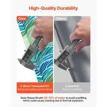 28 Gauge Reflective Double Chamber Water Bags Tubes for Pool Cover 5Packs 8ft