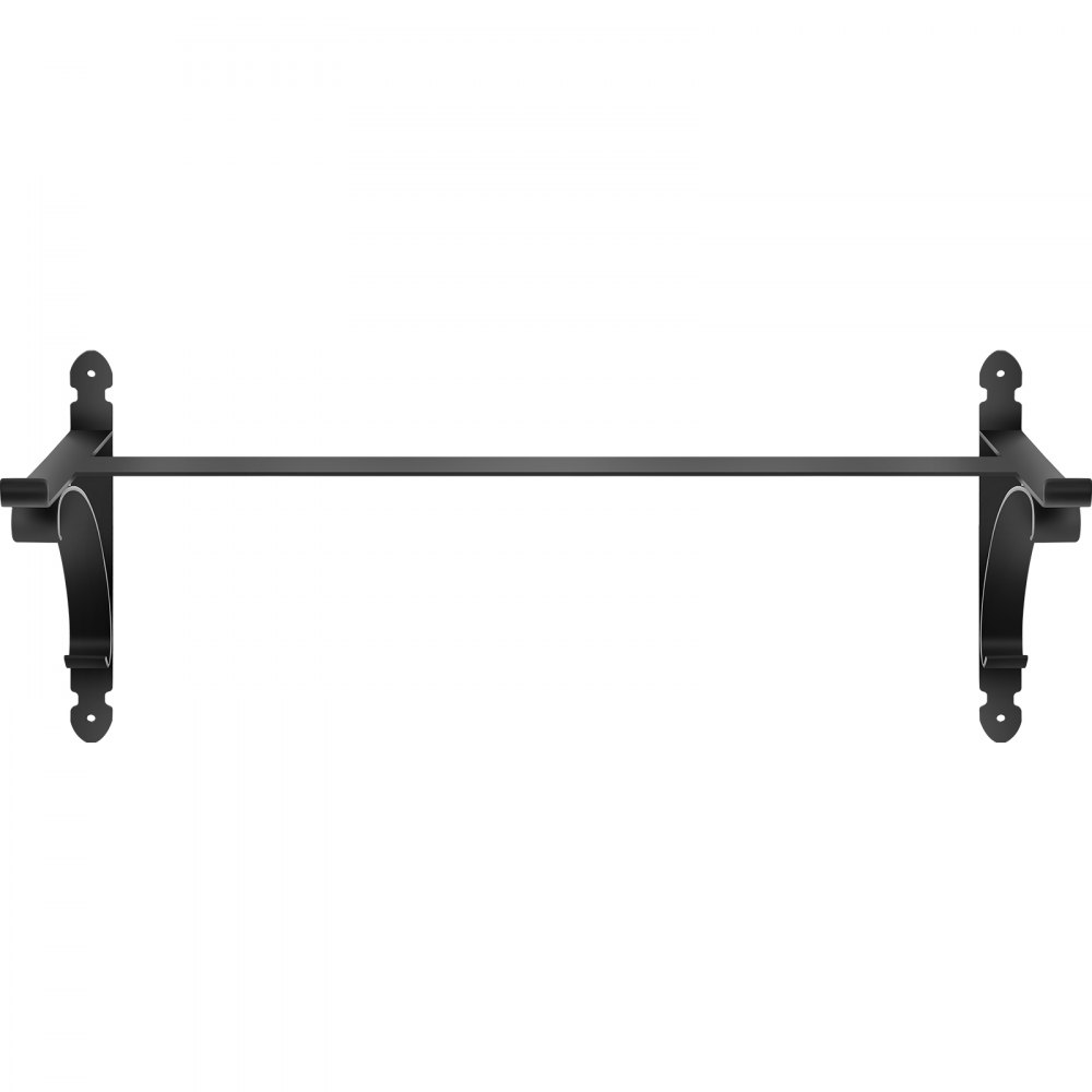 VEVOR 2 PCS Window Box Brackets 88lbs Planter Box Brackets 24 x 10.5 x 10 in Black Planter Mounting Bracket Iron Material Black Window Box Hanger Bracket for Flower Box Durable Window Box Holder