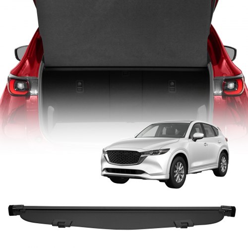 VEVOR Retractable Cargo Cover, Upgraded Carbon Fiber Texture Trunk Cover, Anti-Peeping Luggage Privacy Shield, Easy Installation Security Shade Car Accessories, for Mazda CX-5 2017-2025 5-Seater