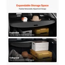 Retractable Cargo Cover Trunk Shade for Kia Sportage 2023-2025 5-Seater