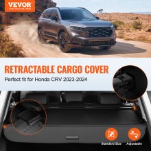 VEVOR Retractable Cargo Cover for Honda CRV 2023-2024 Upgraded Rear Trunk Cover
