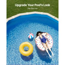 VEVOR Oval Pool Liner 22 x 12.3ft Overlap Style Pool Liner 52in Wall Height