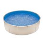 VEVOR Poolliner, 18 fod rund swimmingpoolliner, standardmål, holdbar vinyl poolliner, overlappende stil, udskiftning af liner til 52 tommer væghøjde over jorden swimmingpool, ensfarvet