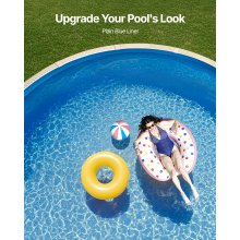 VEVOR Round Pool Liner 18ft Overlap Pool Liner 52in Wall Height Solid Color