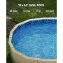 VEVOR 12 x 24 ft Oval Pool Liner, Overlap Style Above Ground Pool Liners, 48-to-54inch Wall Height, Durable Pool Liner, Standard Gauge Vinyl, for Steel Sided Above-Ground Swimming Pools