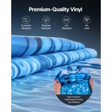 VEVOR Oval Pool Liner 12x24ft Overlap Style Pool Liner 54in Wall Height