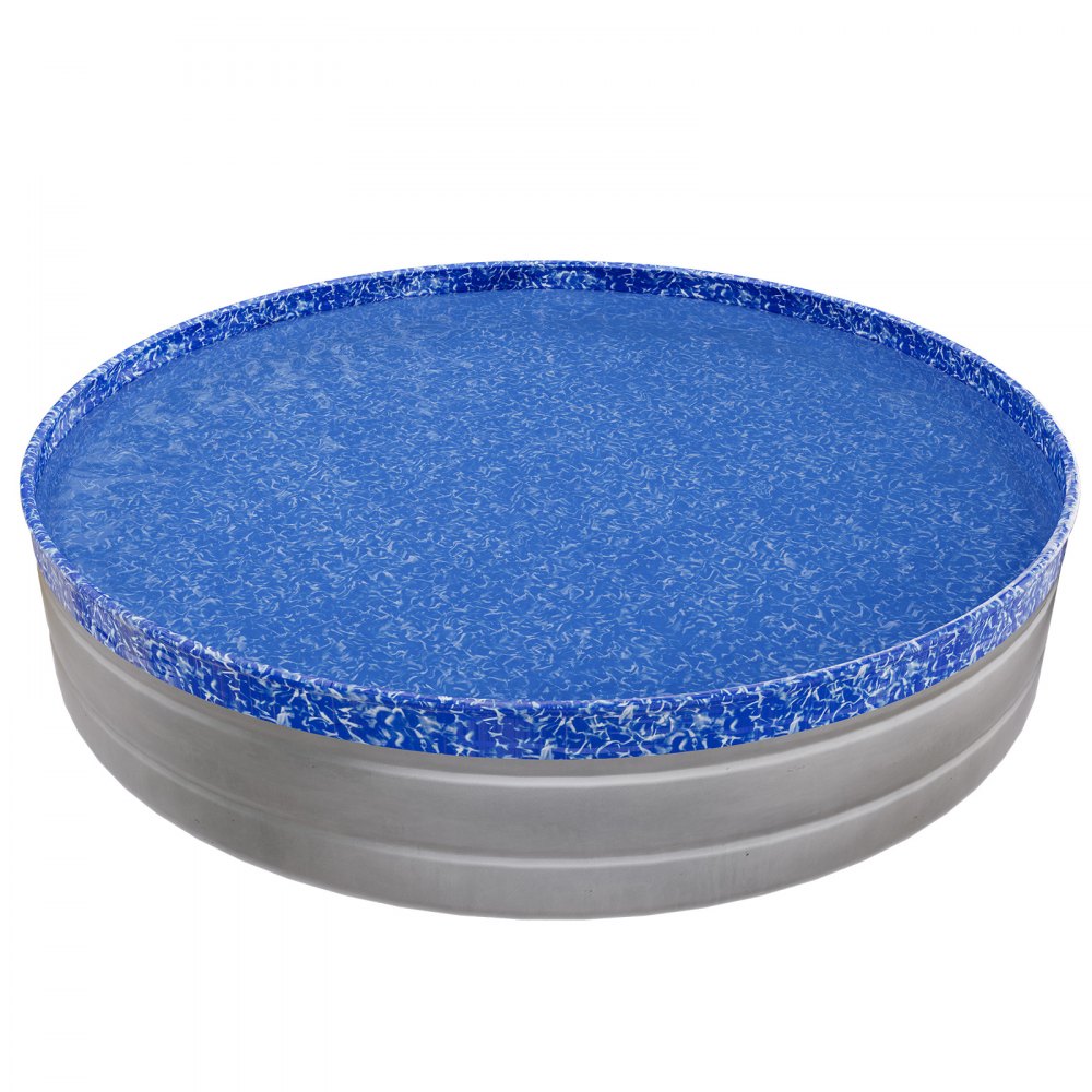 VEVOR 8ft Pool Liner, Round Overlap Swimming Pool Liner for 27.5 in Wall Height, Heavy Gauge Vinyl, Easy Install with Leak-Proof Patches, Designed for Steel Sided Above-Ground,Outdoor, Crystal