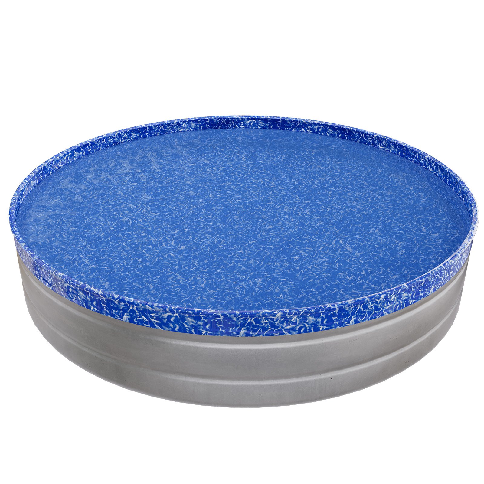 VEVOR 8ft Pool Liner, Round Overlap Swimming Pool Liner for 27.5 in Wall Height, Heavy Gauge Vinyl, Easy Install with Leak-Proof Patches, Designed for Steel Sided Above-Ground,Outdoor, Crystal
