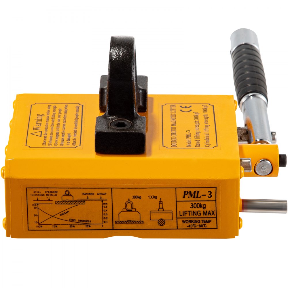 VEVOR Permanent Magnetic Lifter Lifting Magnet 300kg/660lbs Heavy Duty Neodymium