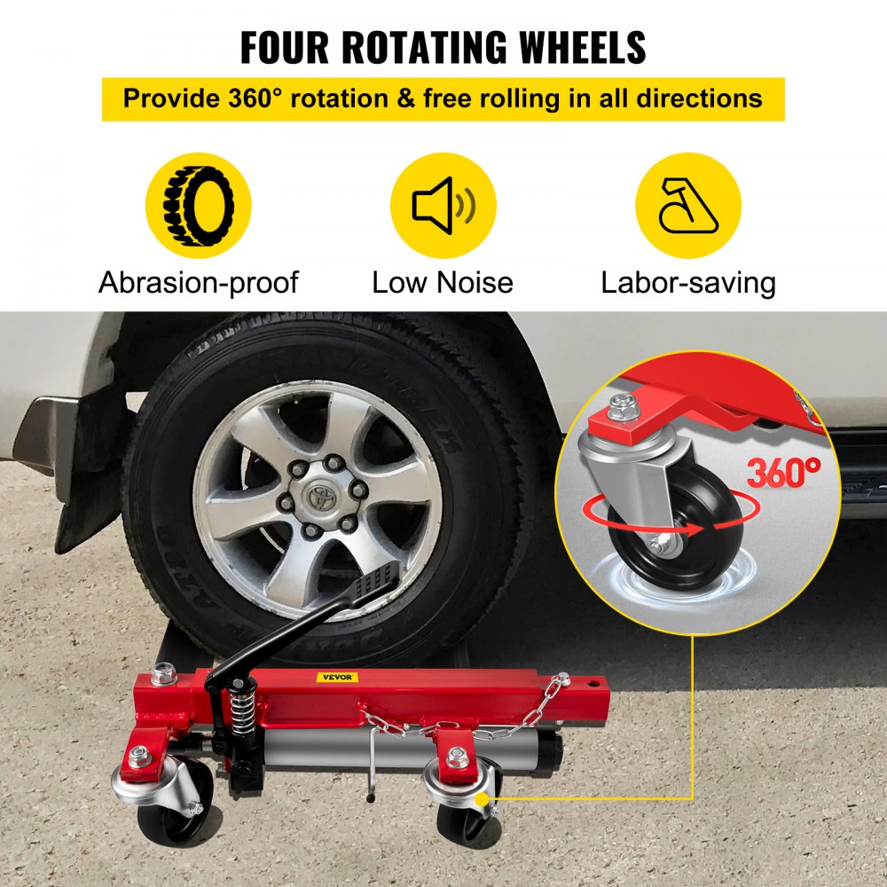 VEVOR Wheel Dolly Go Jacks 2 Pcs Car Jack Dolly 3000lbs Wheel Jacks for Cars