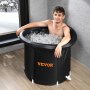 VEVOR Ice Bath Tub, 80 cm Long Cold Water Therapy Plunge Tub for Athletes, Portable Outdoor Ice Barrel Plunge Pool for Recovery, 341L Inflatable Folding Bathtub with Cover, Home Ice Pod for Adult