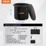 VEVOR Ice Bath Tub, 90 cm Long Cold Water Therapy Plunge Tub for Athletes, Portable Outdoor Ice Barrel Plunge Pool for Recovery, 370L Inflatable Folding Bathtub with Cover, Home Ice Pod for Adult