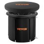 VEVOR Ice Bath Tub, 90 cm Long Cold Water Therapy Plunge Tub for Athletes, Portable Outdoor Ice Barrel Plunge Pool for Recovery, 370L Inflatable Folding Bathtub with Cover, Home Ice Pod for Adult