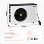 VEVOR Electric Pool Heat Pump, 22250 BTU, Pool Heaters for 3171-6605GAL Above and In Ground Pools, Low Noise, Heating and Cooling Highly Efficient & Energy-Saving Pool Water Heater AC120V 60Hz