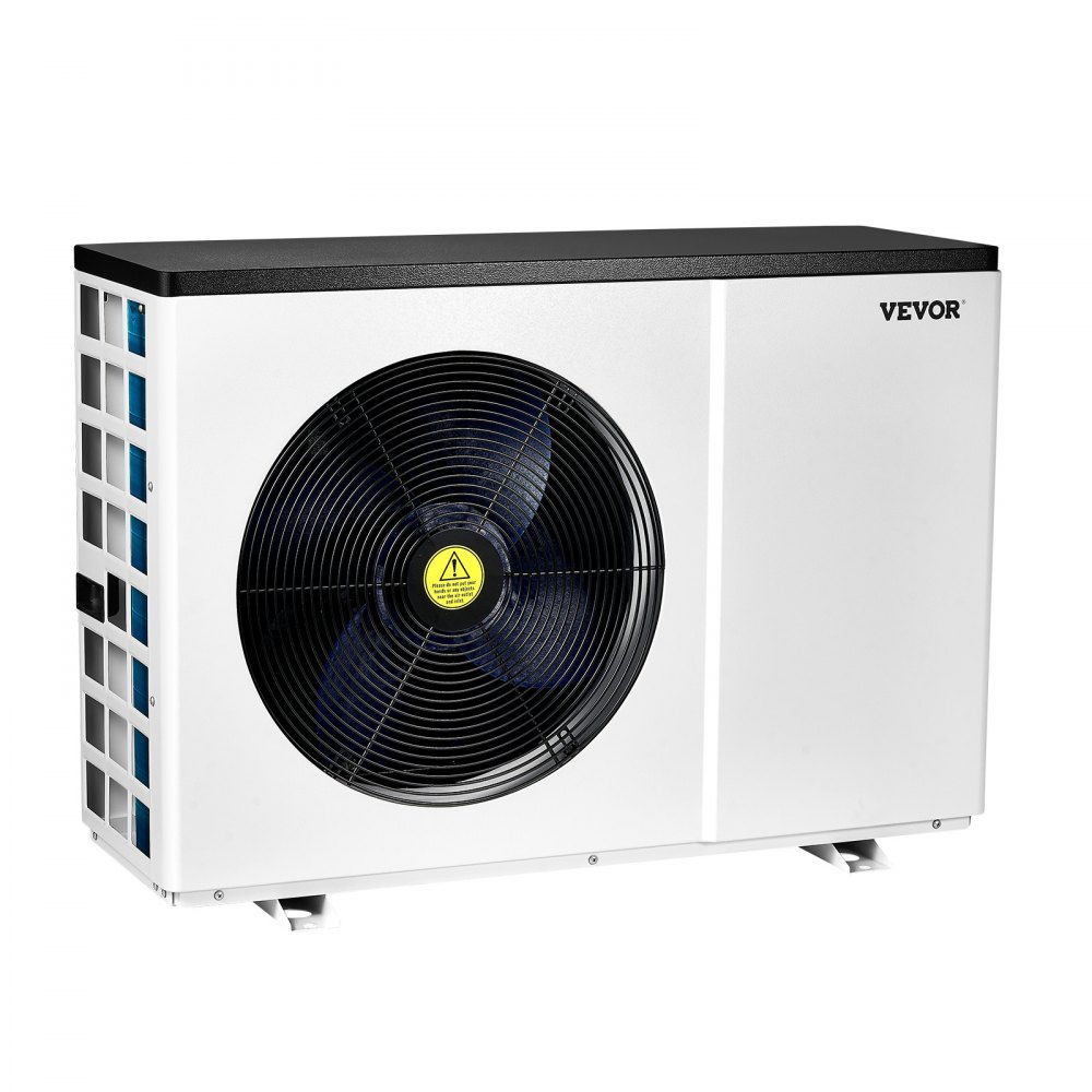 VEVOR Electric Pool Heat Pump, 51200 BTU, Pool Heaters for 7926-15851GAL Above and In Ground Pools, Low Noise, Heating and Cooling Highly Efficient & Energy-Saving Pool Water Heater AC208-230V 60Hz