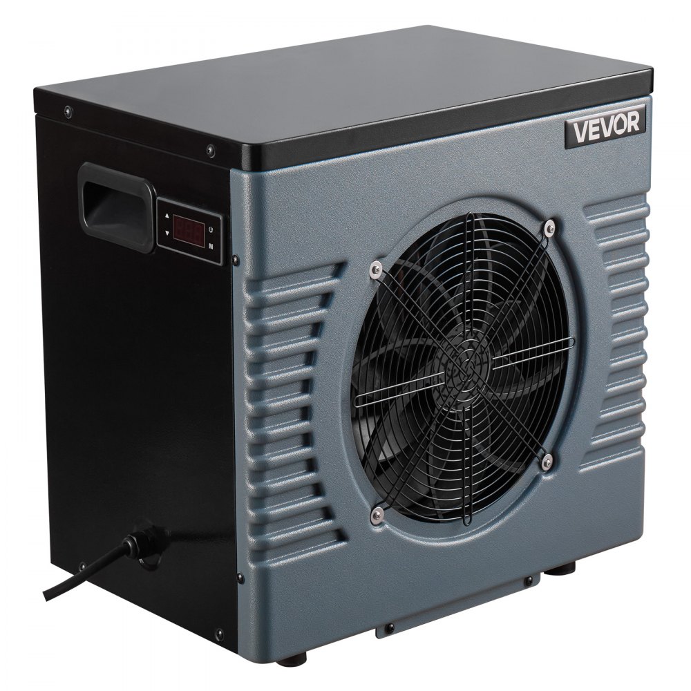 VEVOR 4160 W Pool Heat Pump, Electric Pool Heater for Above Ground Up to 15 m³, Max COP 5.14, Low Noise, GFCI Protection, 15-40 ℃ Heating Temperature for Swimming & Fitness, 220V 50Hz