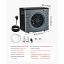 VEVOR 4160 W Pool Heat Pump, Electric Pool Heater for Above Ground Up to 15 m³, Max COP 5.14, Low Noise, GFCI Protection, 15-40 ℃ Heating Temperature for Swimming & Fitness, 220V 50Hz