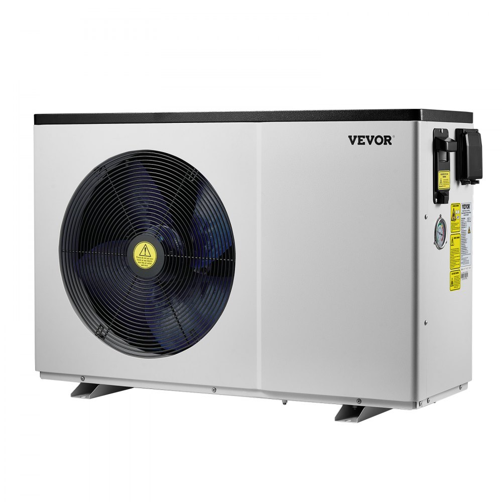 VEVOR Electric Pool Heat Pump, 3.22-15.25kW Heating Capacity, Energy-Saving Variable Frequency Pool Heaters for 30-60m³Above Ground Pools, Heating and Cooling Pool Water Heater AC220-240V 50Hz