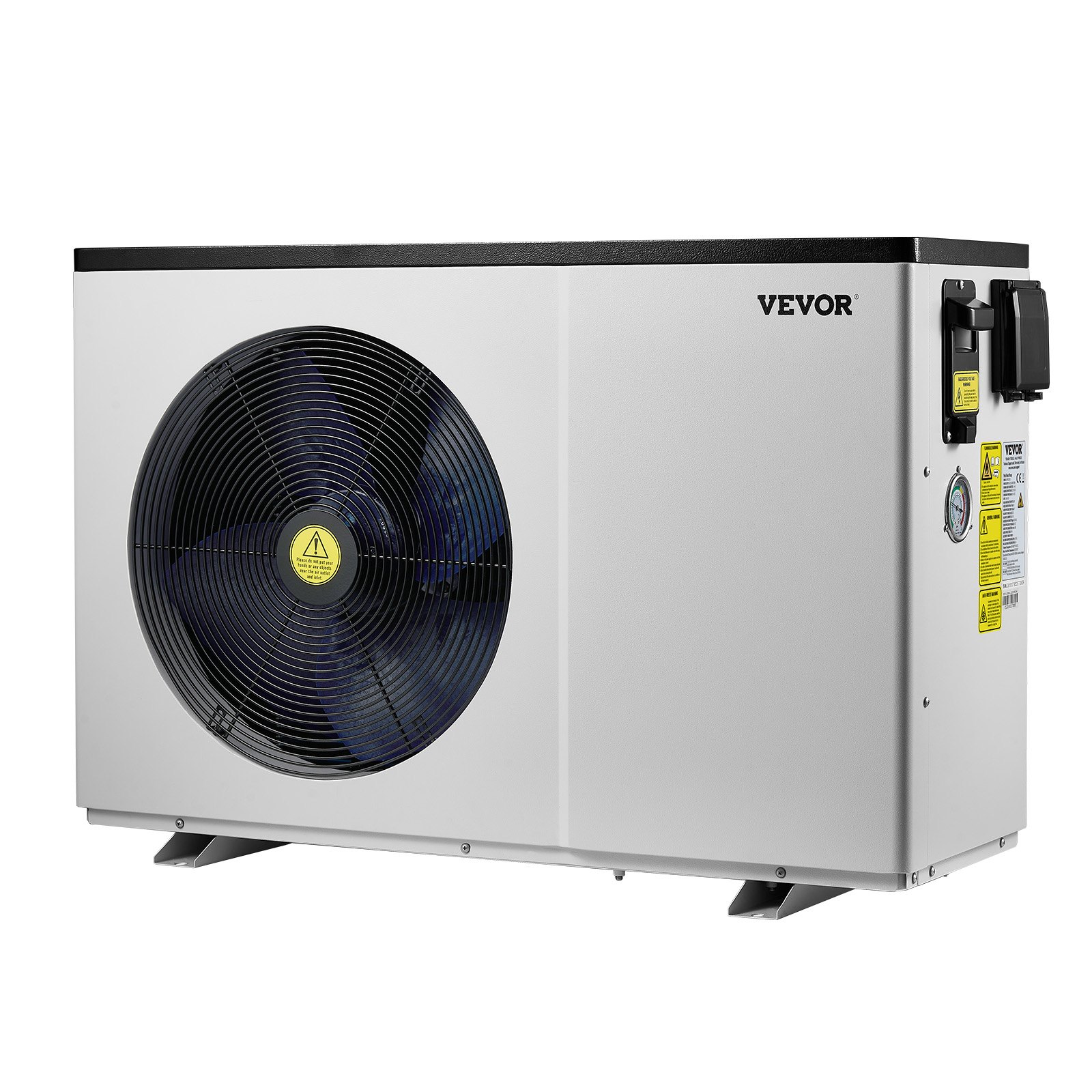 VEVOR Electric Pool Heat Pump, 3.22-15.25kW Heating Capacity, Energy-Saving Variable Frequency Pool Heaters for 30-60m³Above Ground Pools, Heating and Cooling Pool Water Heater AC220-240V 50Hz