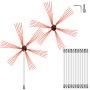 VEVOR Chimney Sweep Kit 39FT Chimney Cleaning Kit Nylon Sooteater Chimney Cleaning Kit Flexible Brush Head Chimney Sweeping Kit Easy Connecting Chimney Brush With 12 White Rods