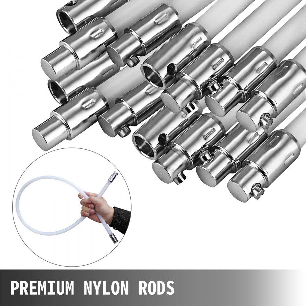 14m Chimney Sweep Brush Chimney Sweeper Chimney Cleaning Kit Rods