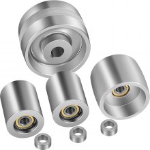 VEVOR Belt Grinder 2"x72" Wheel Set, Complete Belt Knife Grinder Wheel Set, Aluminum Belt Grinder Wheel Crowned, for Knife Grinder 5" Drive Wheel 0.94" Bore 3" Tracking 2" Idler Wheels (5"-3"-2")