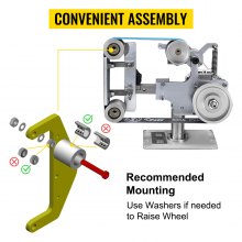 VEVOR Belt Grinder 2"x72" Wheel Set, Complete Belt Knife Grinder Wheel Set, Aluminum Belt Grinder Wheel Crowned, for Knife Grinder 5" Drive Wheel 0.94" Bore 3" Tracking 2" Idler Wheels (5"-3"-2")