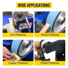 VEVOR Belt Grinder 2"x72" Wheel Set, Complete Belt Knife Grinder Wheel Set, Aluminum Belt Grinder Wheel Crowned, for Knife Grinder 5" Drive Wheel 0.94" Bore 3" Tracking 2" Idler Wheels (5"-3"-2")