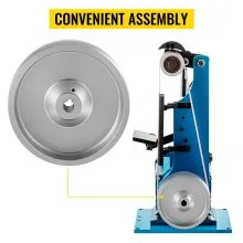 VEVOR Belt Grinder Drive Wheel, 6" Diameter 2" x 72" Knife Grinder Drive Wheel 5/8" Bore/Shaft, Aluminum Belt Grinder Wheel Crowned, for Knife Making Grinder Polishing & Belt Machine Woodworking DIY