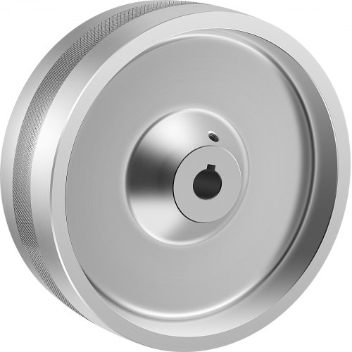 VEVOR Rueda motriz para amoladora de correa de 6 pulgadas de diámetro, rueda motriz para amoladora de cuchillos de 2 x 72 pulgadas, orificio/eje de 0,75 pulgadas, rueda para amoladora de correa de aluminio coronada, para hacer cuchillos, amoladora, pulido y máquina de correa, carpintería, bricolaje