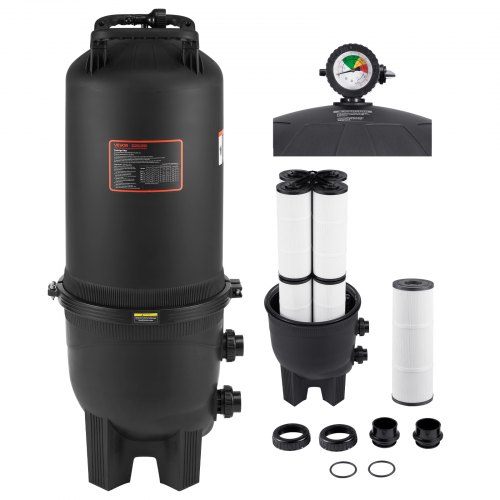 725 sq.ft² Cartridge Pool Filter Valve 21207GPH Swimming Pool Filtration System
