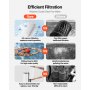 725 sq.ft² Cartridge Pool Filter Valve 21207GPH Swimming Pool Filtration System
