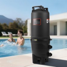 725 sq.ft² Cartridge Pool Filter Valve 21207GPH Swimming Pool Filtration System