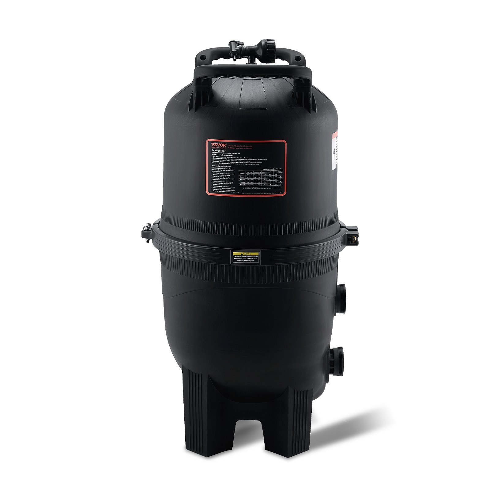 VEVOR Cartridge Pool Filter, 525Sq. Ft Filter Area Inground Pool Filter, Above Ground Swimming Pool Filtration Filter System with Upgrade Filter &Leak-proof, for Hot Tubs, Spa, Inflatable Pool