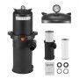 200 sq.ft² Cartridge Pool Filter Valve 9000 GPH Swimming Pool Filtration System