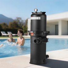 200 sq.ft² Cartridge Pool Filter Valve 9000 GPH Swimming Pool Filtration System
