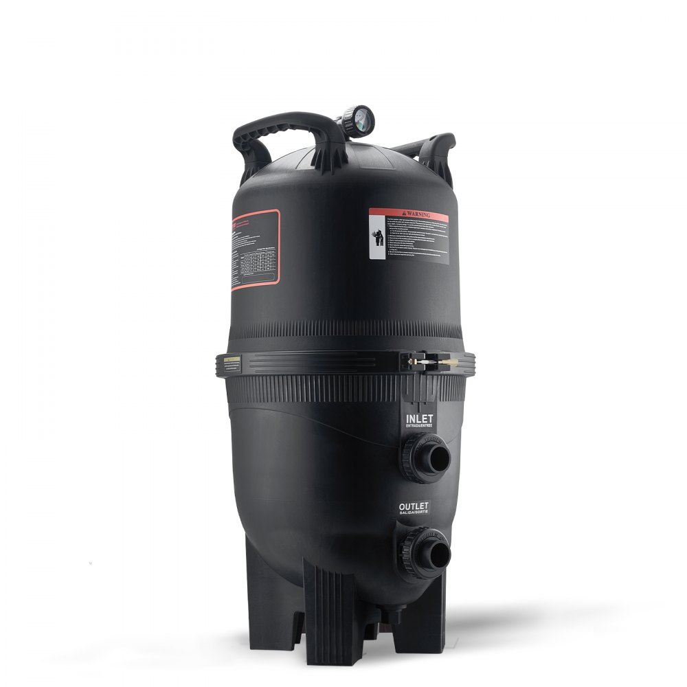 VEVOR Cartridge Pool Filter, 325Sq. Ft Filter Area Inground Pool Filter, Above Ground Swimming Pool Filtration Filter System with Upgrade Filter &Leak-proof, for Hot Tubs, Spa, Inflatable Pool