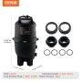 VEVOR Cartridge Pool Filter, 30 Sq.m Filter Area Inground Pool Filter, Above Ground Swimming Pool Filtration Filter System with Upgrade Filter &Leak-proof, for Hot Tubs, Spa, Inflatable Pool