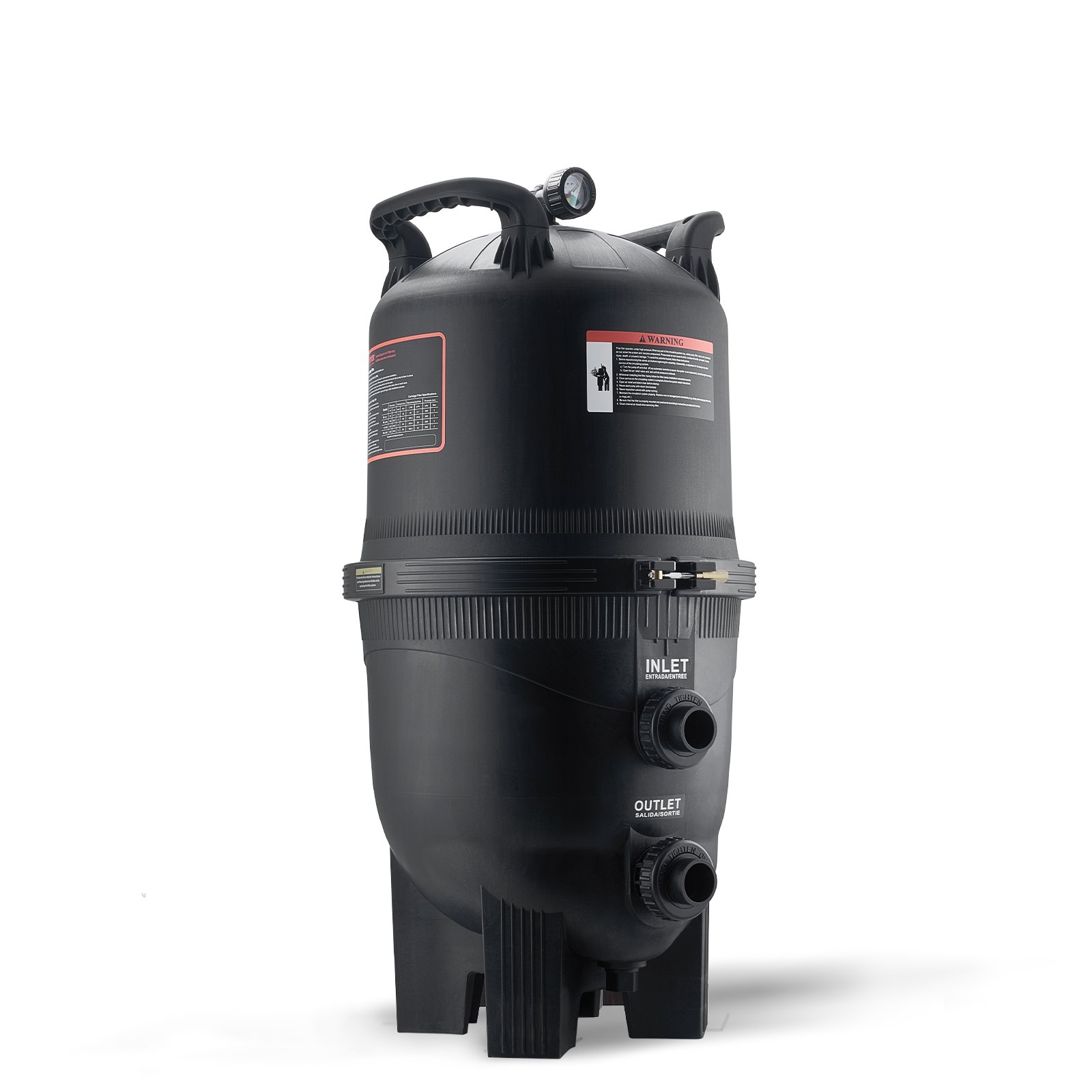 VEVOR Cartridge Pool Filter, 325Sq. Ft Filter Area Inground Pool Filter, Above Ground Swimming Pool Filtration Filter System with Upgrade Filter &Leak-proof, for Hot Tubs, Spa, Inflatable Pool