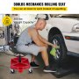 VEVOR Shop Stool Mechanics Rolling Seat 4" Wheels Adjustable Height Garage Stool