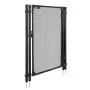 VEVOR Pool Fence Gate, 4 x 2.5 ft Inground Swimming Pool Fences Gate, Outdoor Security Fencing Door Kit with Metal Latch and Stopper, 352 gsm Teslin PVC Mesh, Square Tube, Easy Installation, Black