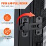 VEVOR Pool Fence Gate, 4 x 2.5 FT Pool Gate for Inground Pools, Pool Safety Fence Gate Kit with Stainless Steel Latch, Removable Child Safety Pool Fencing, Easy DIY Installation