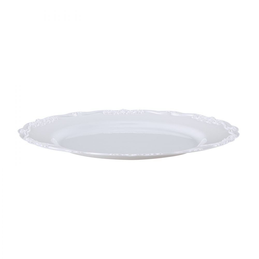 VEVOR Plastic Disposable Plates, 100 Pcs White Plastic Plates, Heavy Duty Plastic Plates with 50 Pcs 9.8 Inch Plastic Dinner Plates and 50 Pcs 7.5 Inch Plastic Dessert Plates, for Wedding and Party