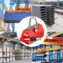 VEVOR Magnetic Lifter, 440LBS Lifting Capability Lifting Magnet, 200KG Hoist Magnet, Neodymium Iron Permanent Magnet Crane, Heavy Duty for Lifting Steel Sheets, Plates, Blocks, and Cylinders