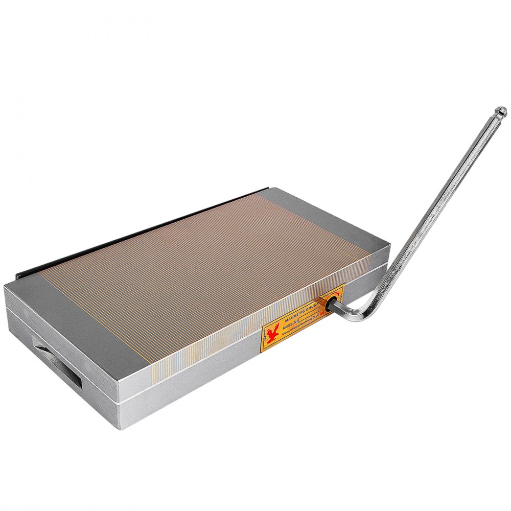 VEVOR 6 x 12 inch Permanent Magnetic Chucks, Fine-pitched Magnetic Poles Copper Material with Powerful Magnetic Force, Surface Grinding Machine with Lock-On/Lock-Off Mechanism No Electricity Needed