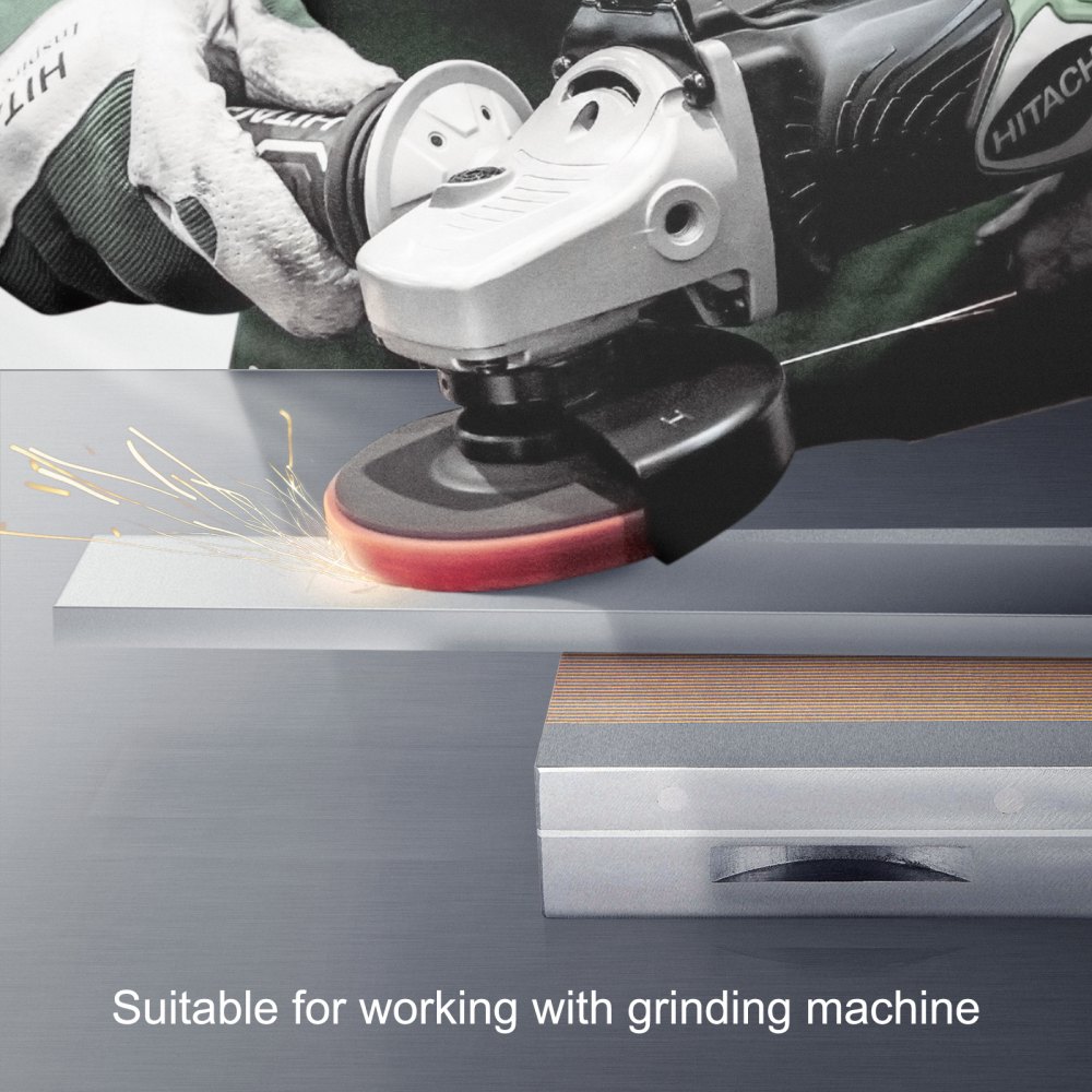 VEVOR 6 x 12 inch Permanent Magnetic Chucks, Fine-pitched Magnetic Poles Copper Material with Powerful Magnetic Force, Surface Grinding Machine with Lock-On/Lock-Off Mechanism No Electricity Needed