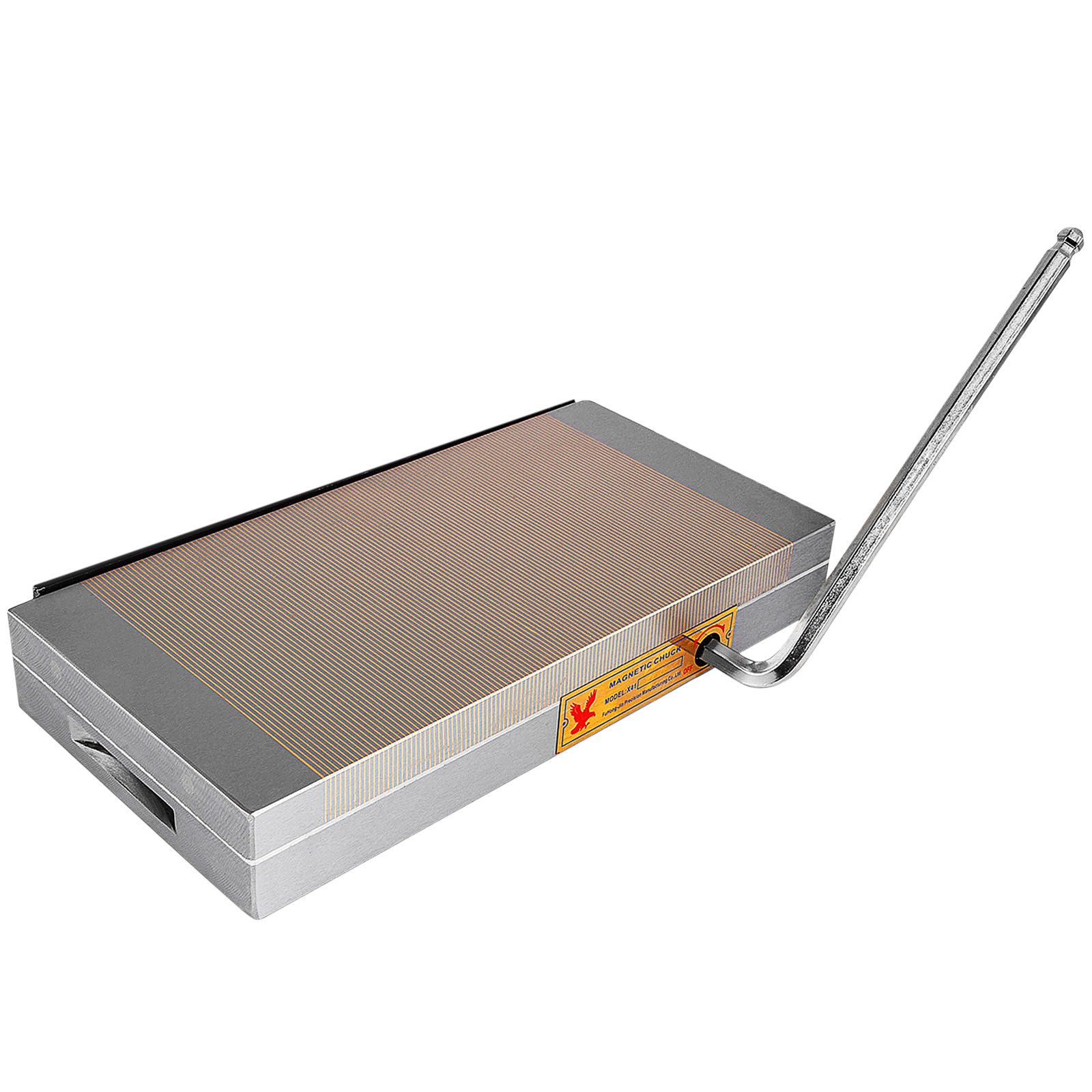 VEVOR 6 x 12 inch Permanent Magnetic Chucks, Fine-pitched Magnetic Poles Copper Material with Powerful Magnetic Force, Surface Grinding Machine with Lock-On/Lock-Off Mechanism No Electricity Needed