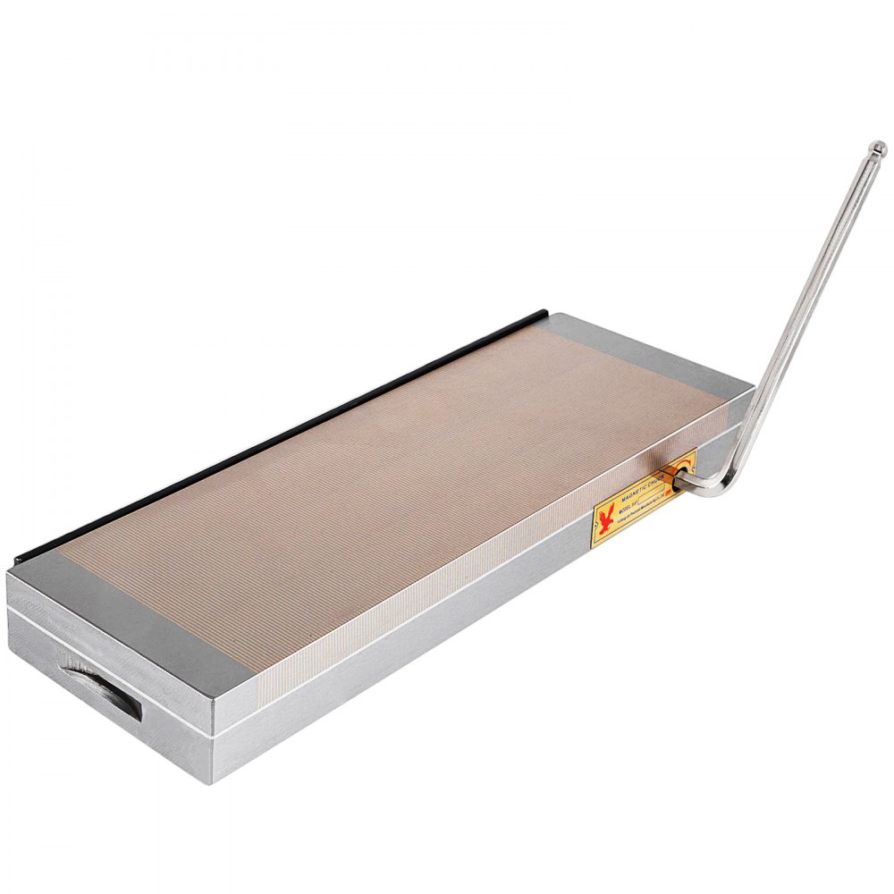 Portabrocas magnético permanente VEVOR, portabrocas rectangular de 6 x 18 pulgadas, portabrocas magnético de polo fino de 14880 libras, portabrocas sellado potente con fuerza magnética de ?100 N/cm²